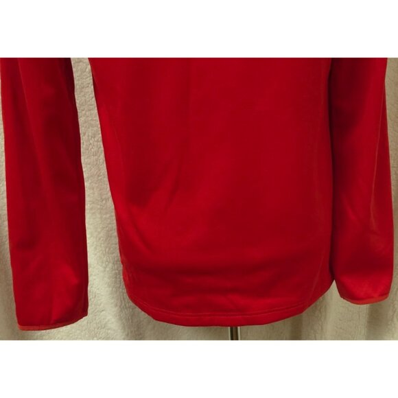 MLB St. Louis Cardinals Mens Medium Red Quarter Zip Logo Pullover Shirt Jacket - Picture 9 of 11